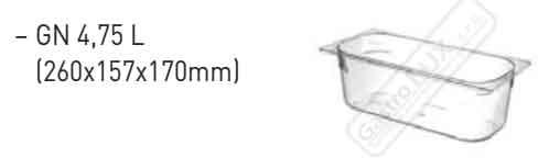 Kontajner pre zmrzlinový pult ISETTA - 4,75 lt