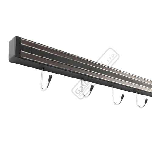 Magnetická lišta s háčikmi 30cm