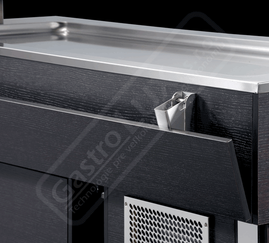 Plocha prídavná, bočná, krátka, nerez 4/1 Square