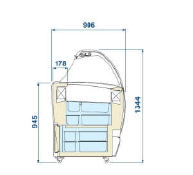 Zmrzlinový pult ISABELLA LX10