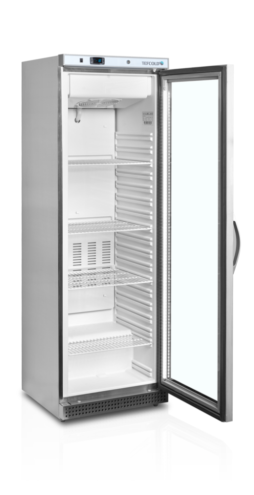 Mraznička TEFCOLD UF 400 VSG presklenná nerez