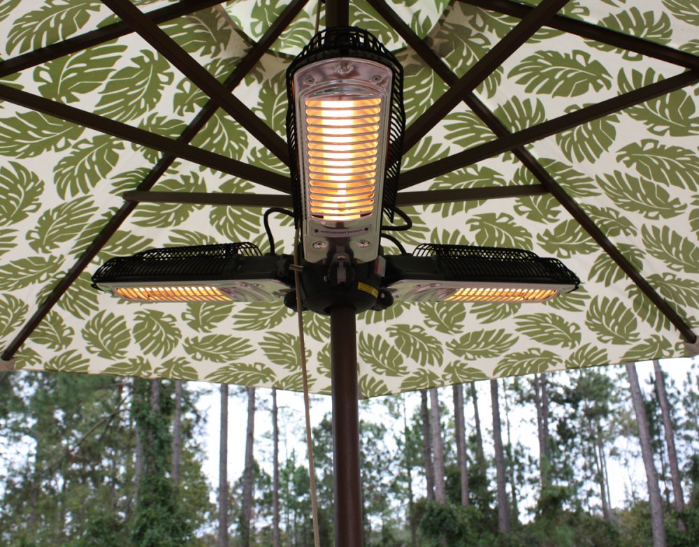 Ohrevná lampa na parazol