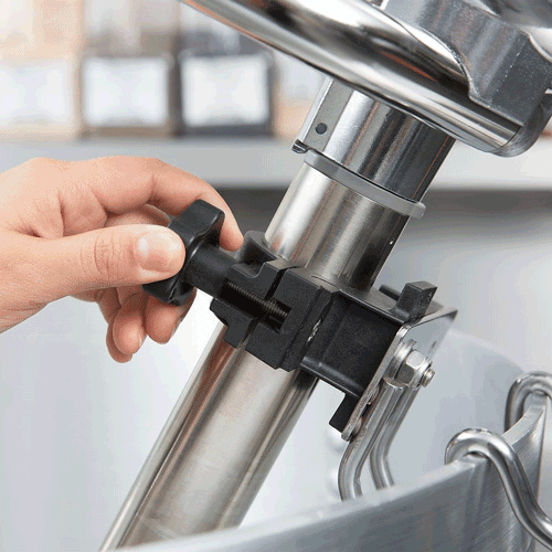 Nerezový držiak tyčového mixéra na všetky nádoby