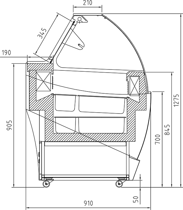 Zmrzlinový pult TOFFINO TF 7