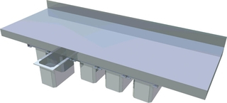 Nástenná polica NP-1K B s koreničkami (ZP-1K B)