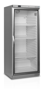 Chladnička TEFCOLD UR 600 SG nerezová, presklenená