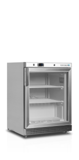 Mraznička TEFCOLD UF200 SG presklenná nerez