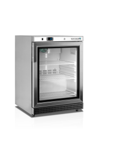 Mraznička TEFCOLD UF200 VSG presklenná nerez