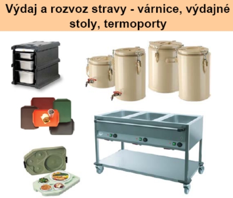 výdaj, rozvoz stravy