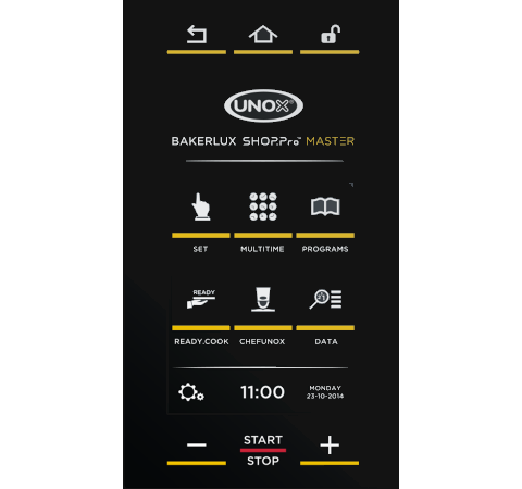 UNOX BAKERLUX SHOP.Pro™ MASTER panel